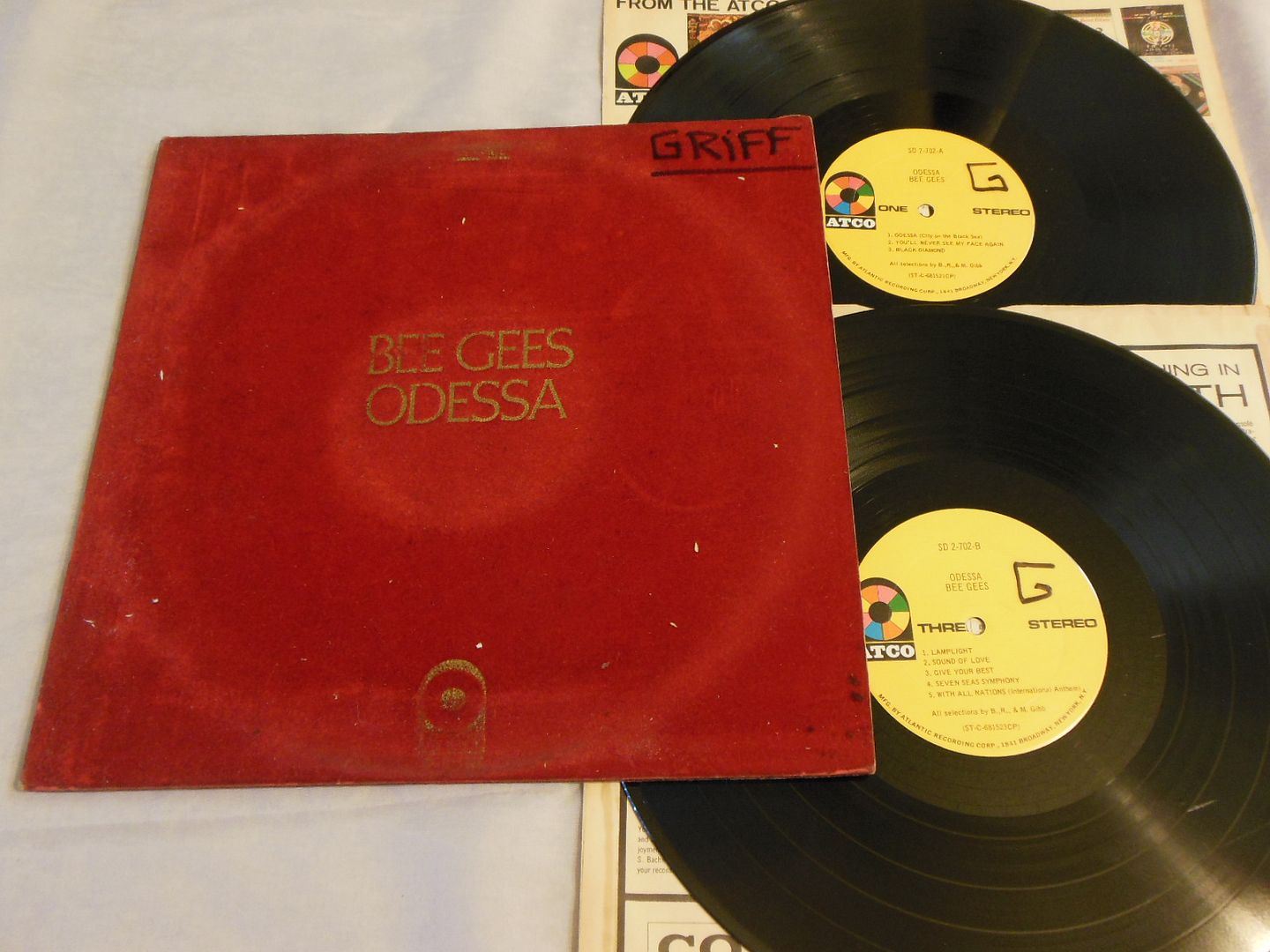 Bee Gees - Odessa 1969 Red Felt Cover