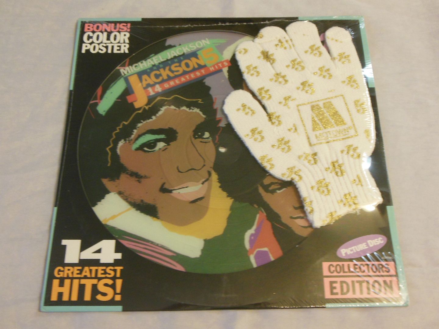 Michael Jackson & Jackson 5 - 14 Greatest Hits - Sealed W/ Glove Poster