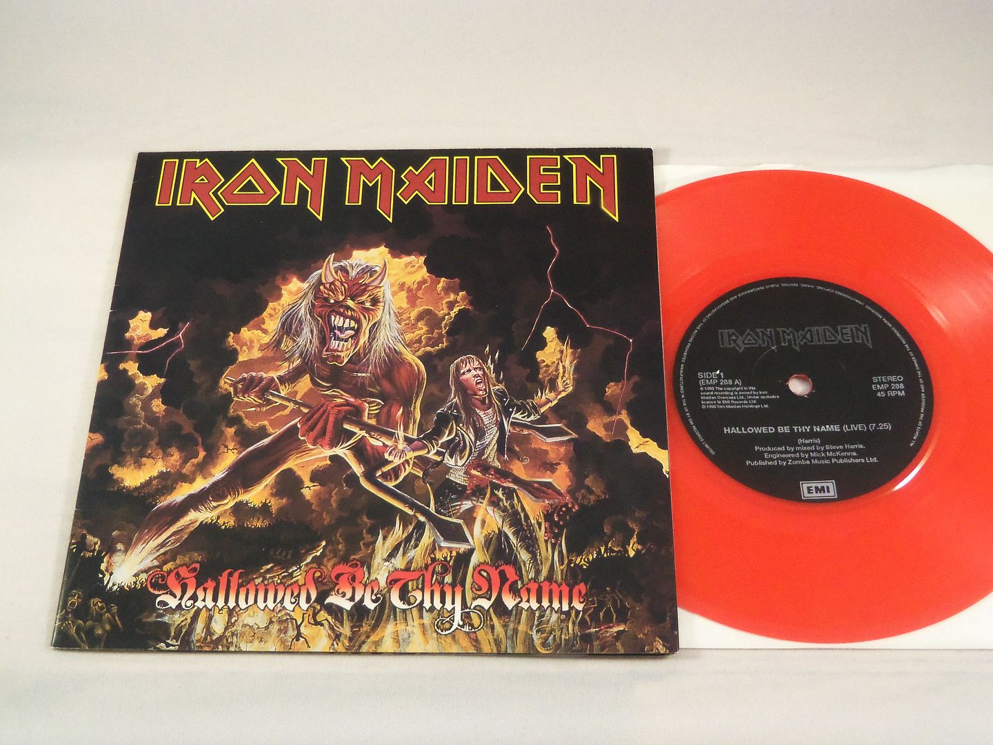 Iron Maiden Hallowed Be Thy Name 7'':45RPM