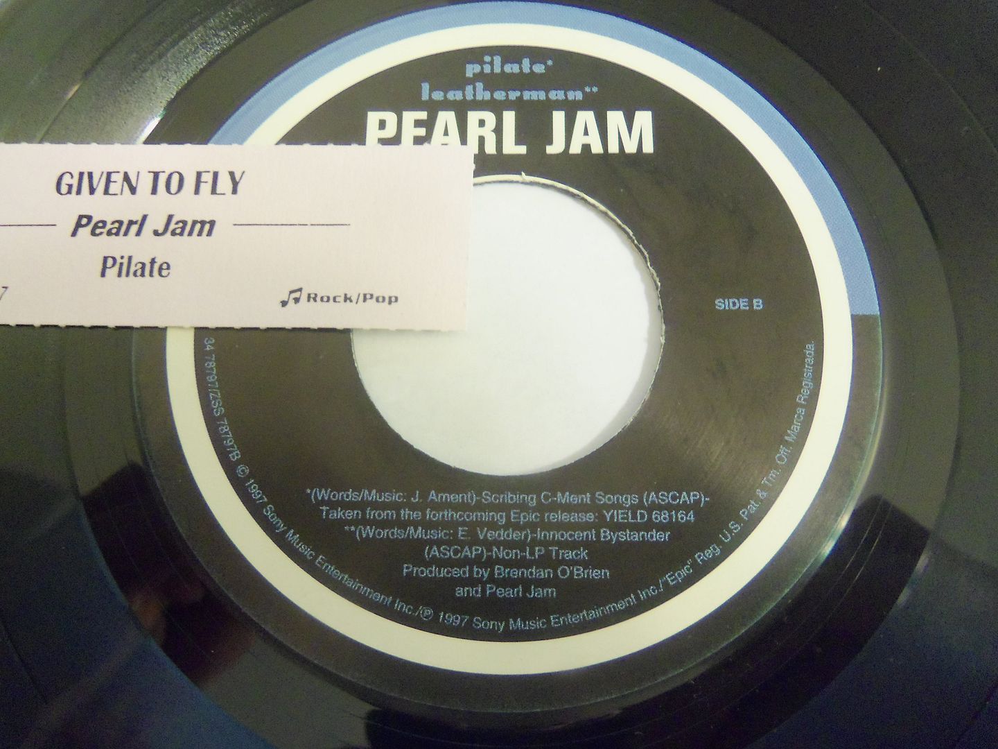 Given To Fly / Pilate / Leatherman - Pearl Jam
