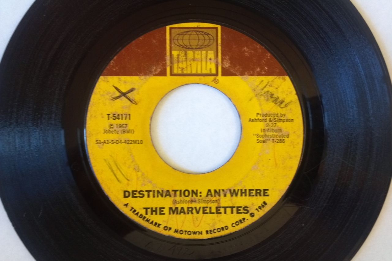 The Marvelettes Destination: Anywhere / What's Easy For Two Is Hard For One 7'':45RPM