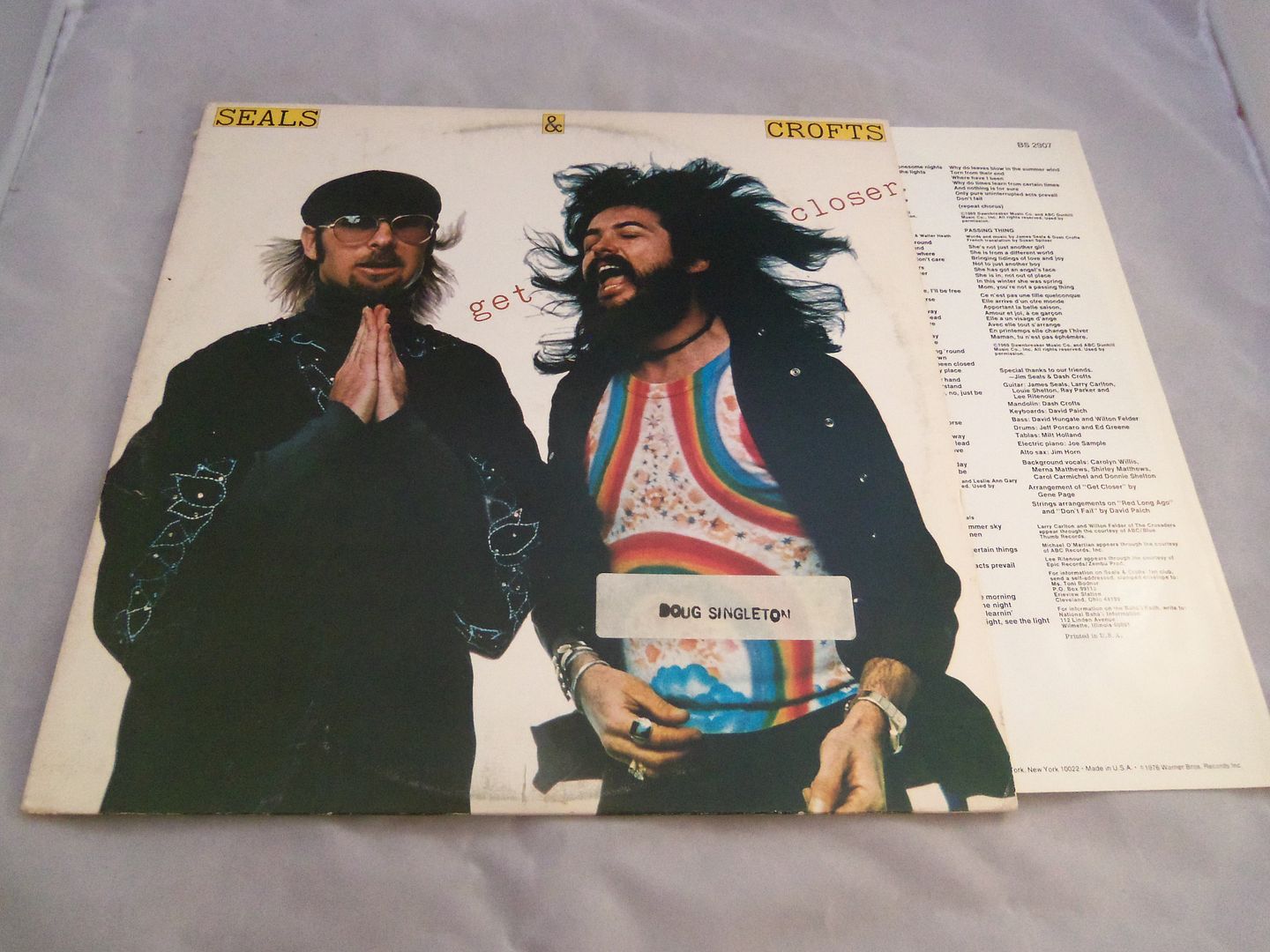 Seals & Crofts - Get Closer LP