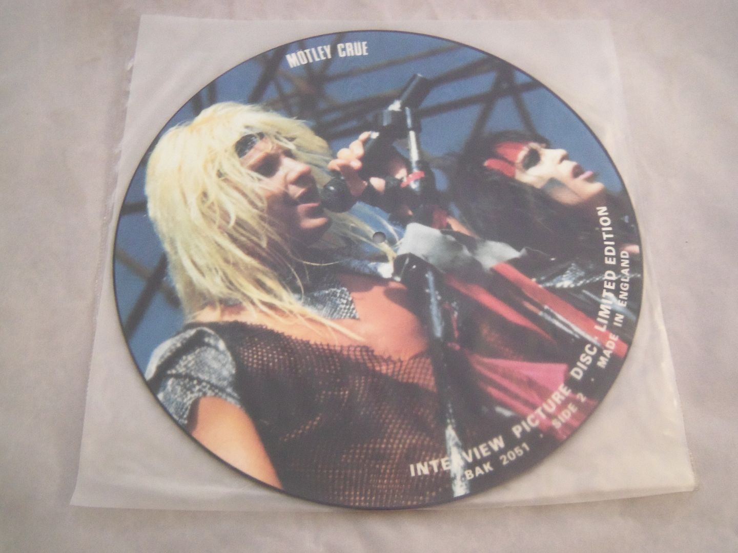 Motley Crue Interview Picture Disc LP