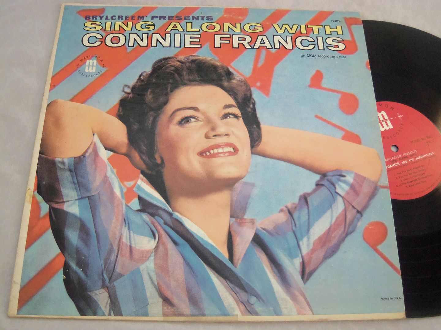 Francis,Connie Sing Along With Connie Francis LP