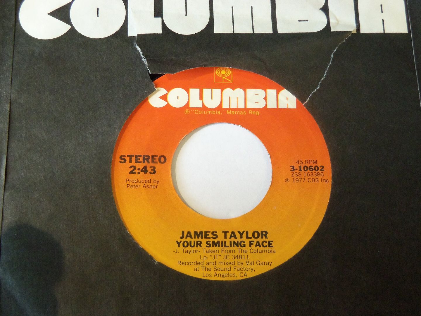 Your Smiling Face / If I Keep My Heart Out Of Sight - James Taylor