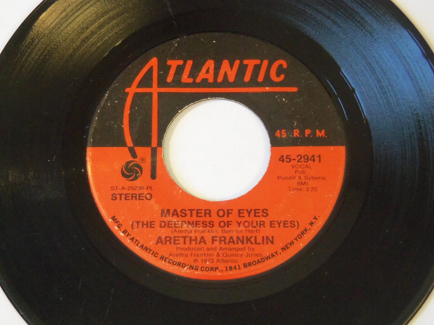 Aretha Franklin - Master Of Eyes (the Deepness Of Your Eyes / Moody's Mood For Love) LP