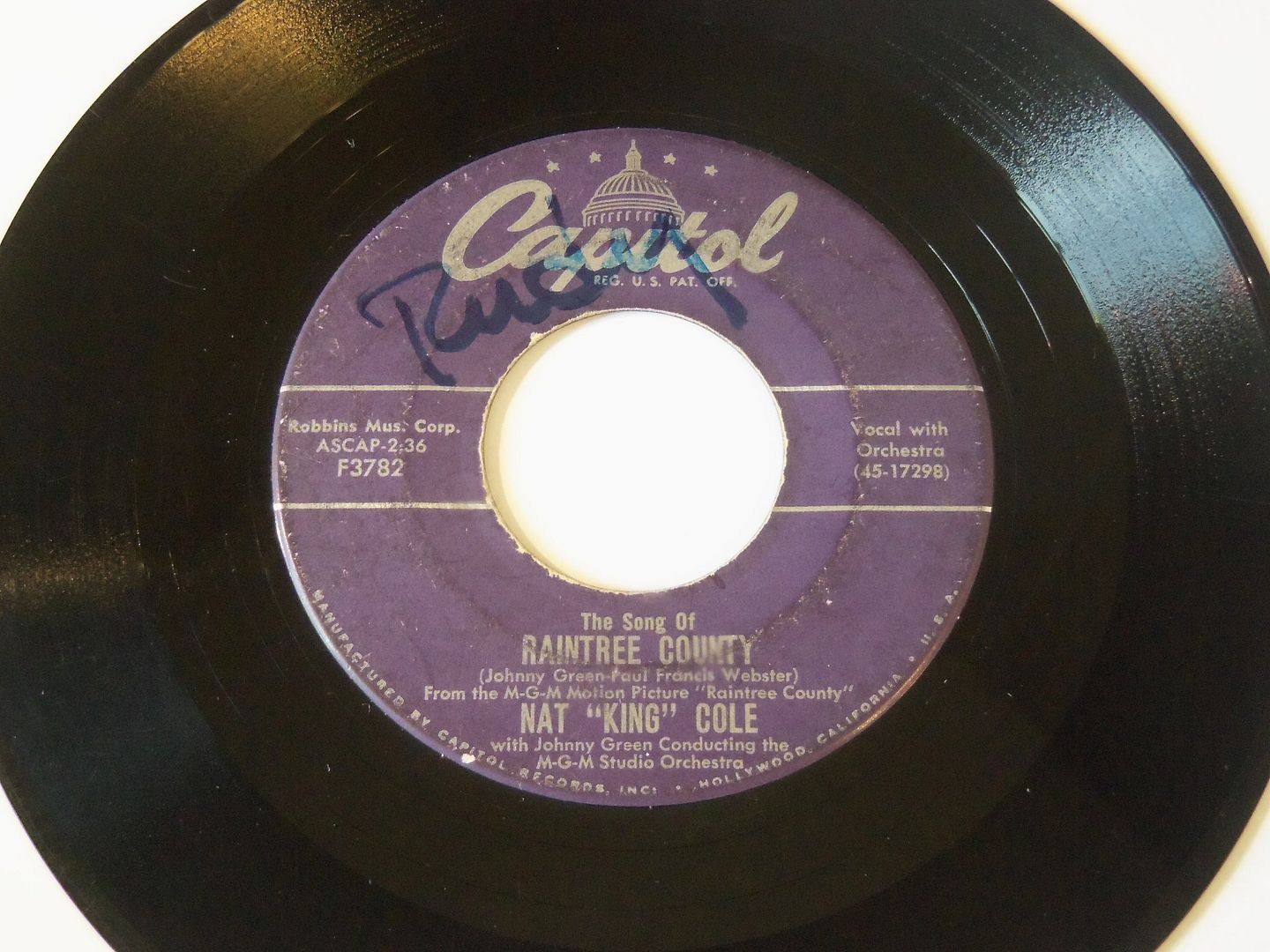 Raintree Country / With You On My Mind - Nat King Cole