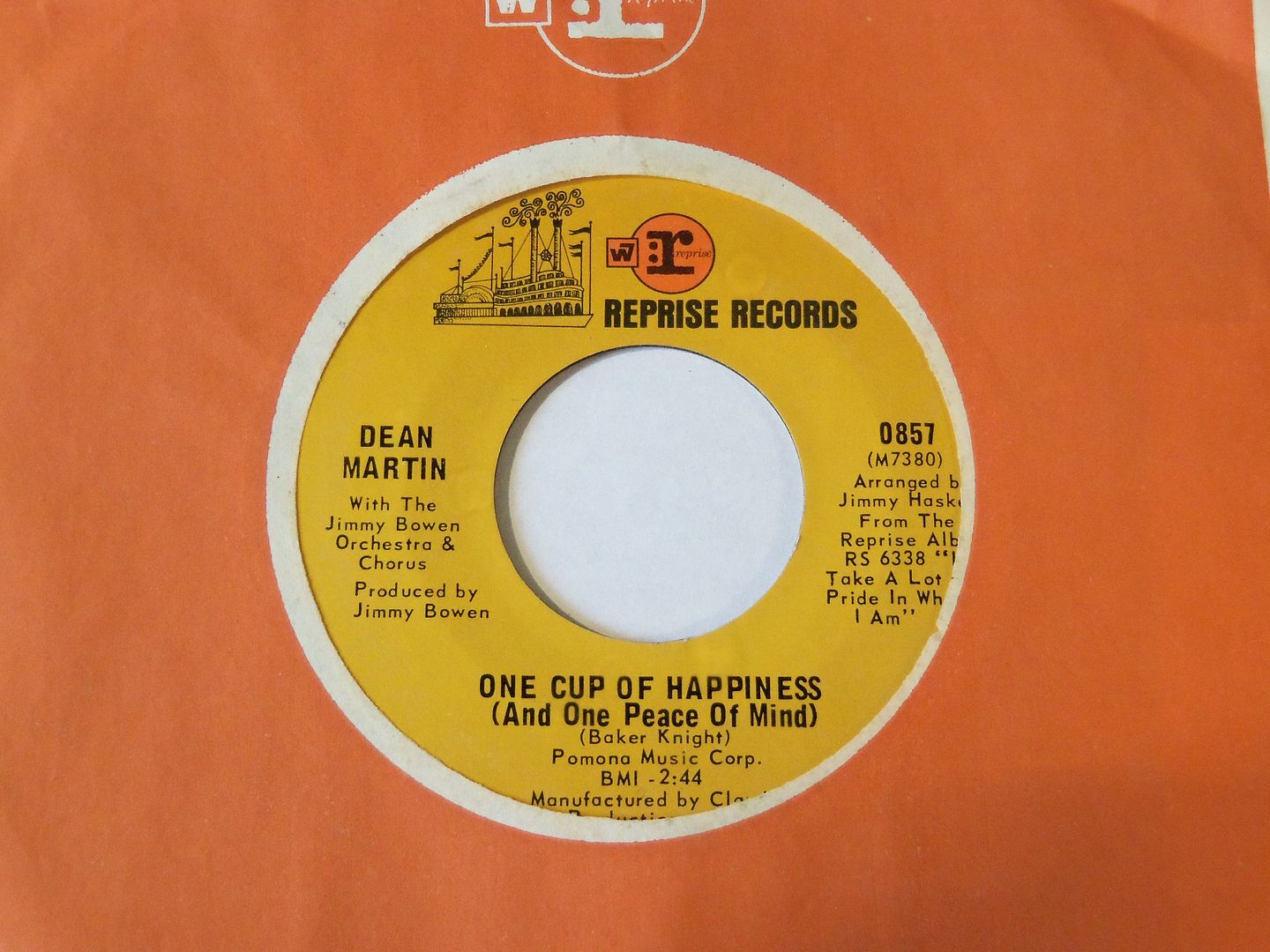 Dean Martin - One Cup Of Happiness (and One Peace Of Mind / Crying Time)