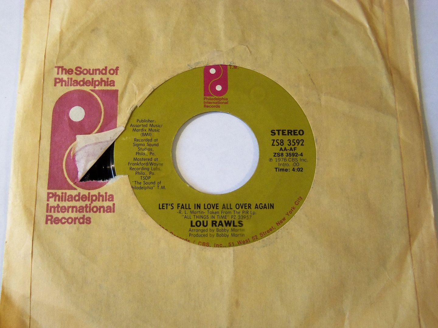 Lou Rawls - You'll Never Find Another Love Like Mine / Let's Fall In Love All Over Again Record