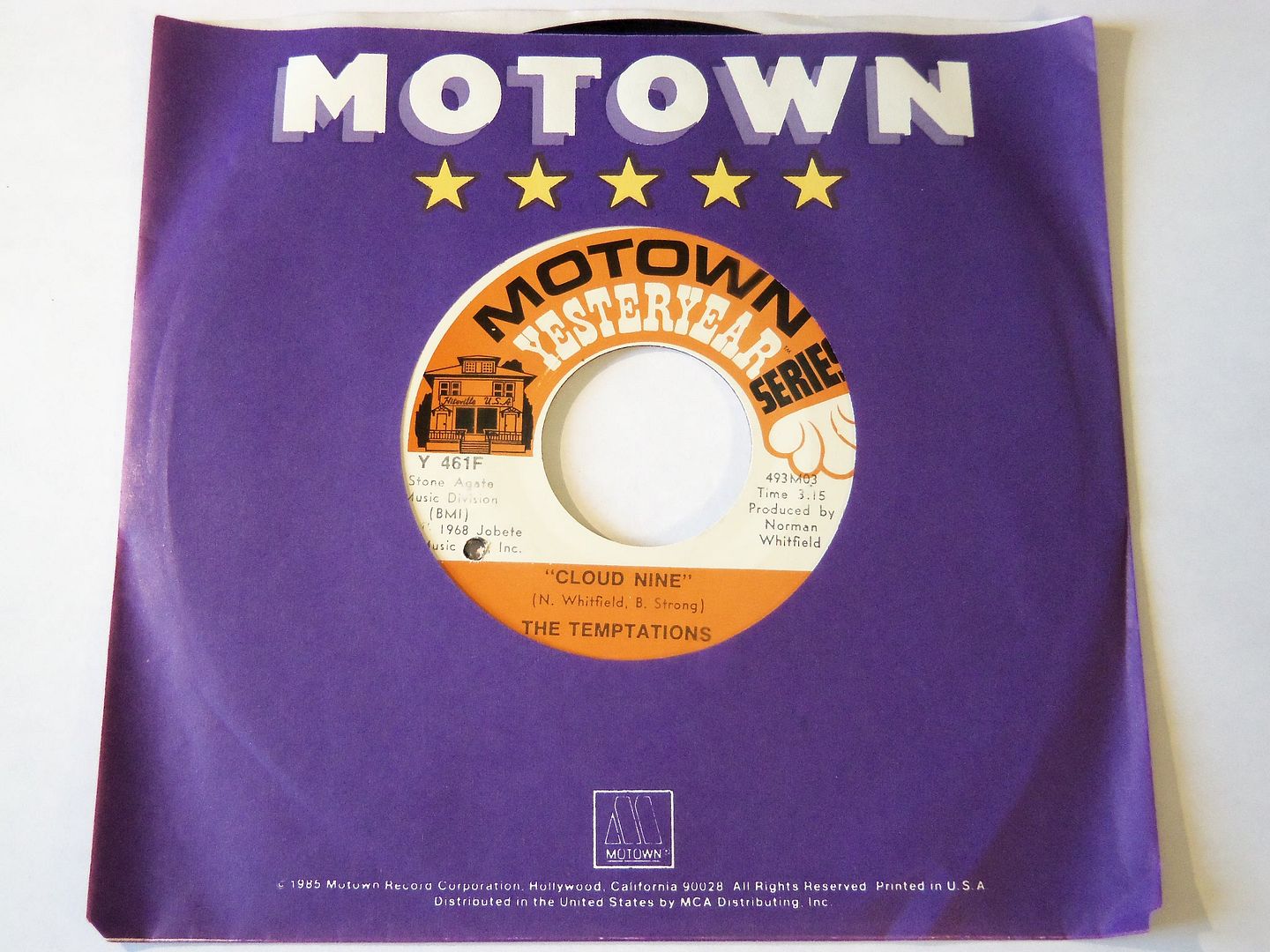 Temptations - Cloud Nine / Runaway Child, Running Wild Vinyl