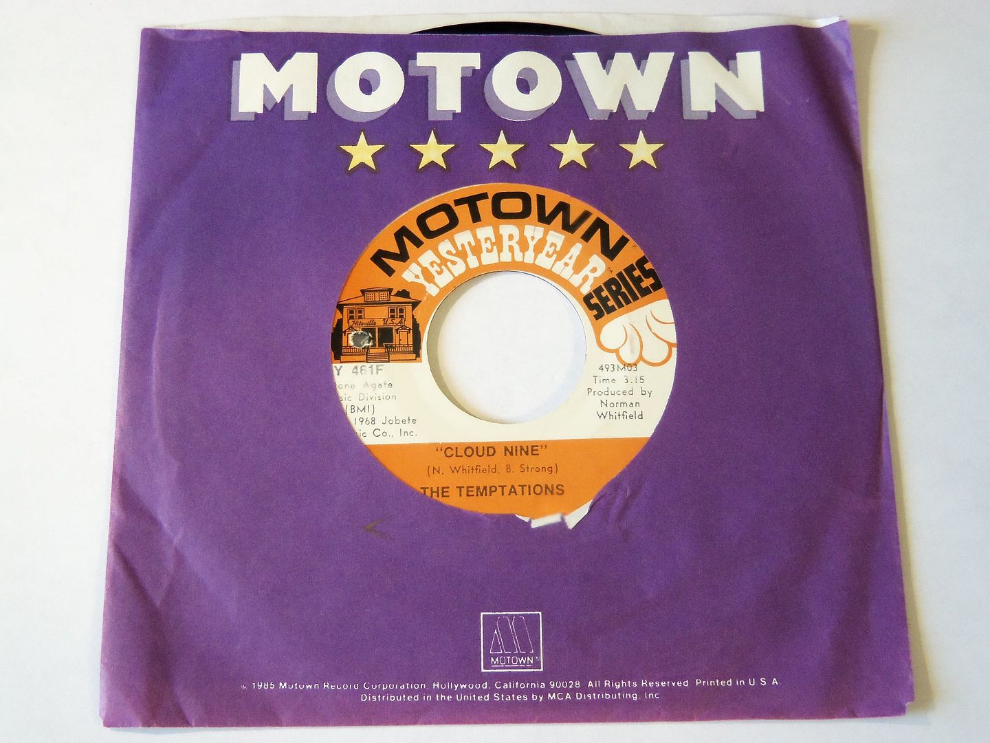 Temptations - Cloud Nine / Runaway Child, Running Wild LP