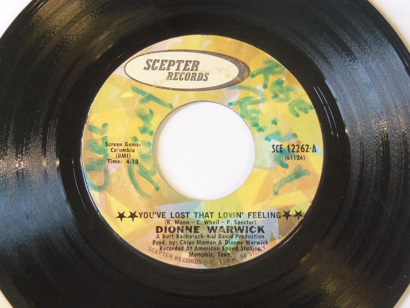 Dionne Warwick - You've Lost That Lovin' Feeling / Window Wishing Single