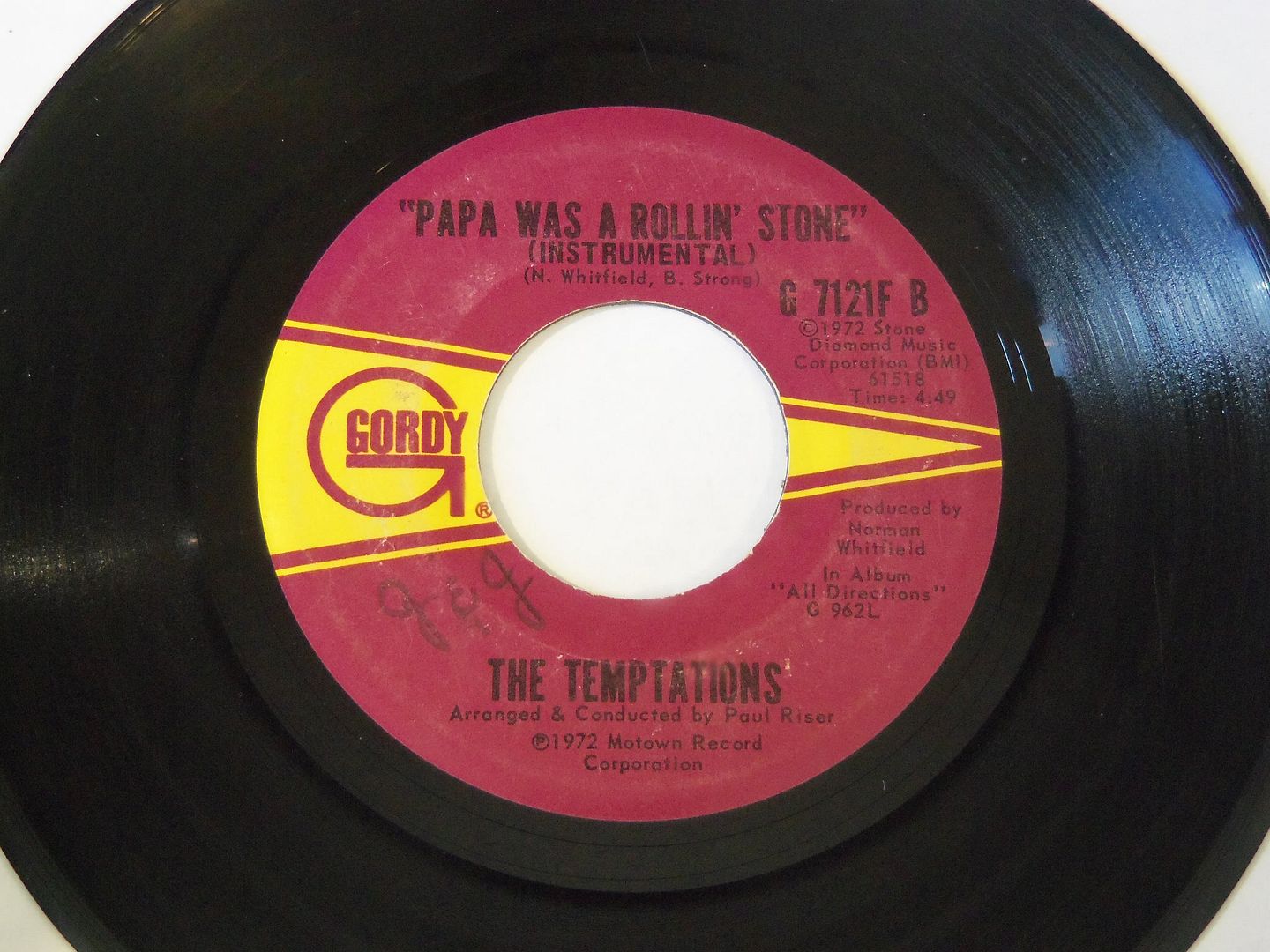 Temptations - Papa Was A Rollin' Stone (vocal / Intsrumental)