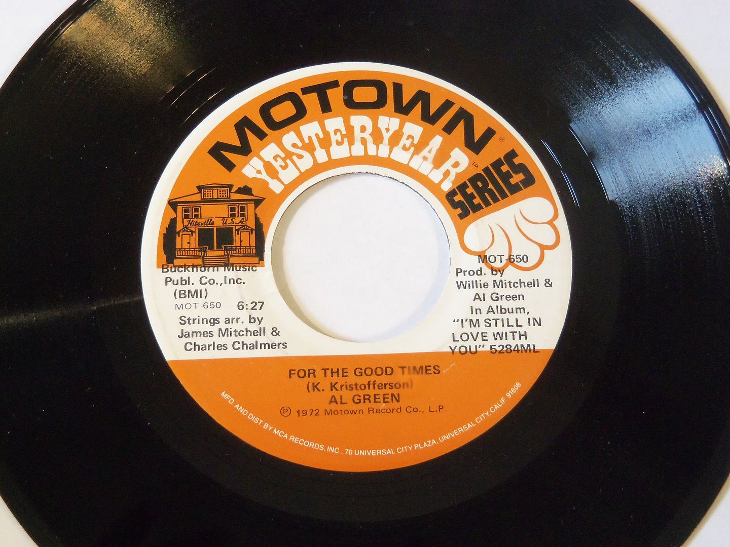 Al Green - Here I Am (come And Take Me / For The Good Times) Single