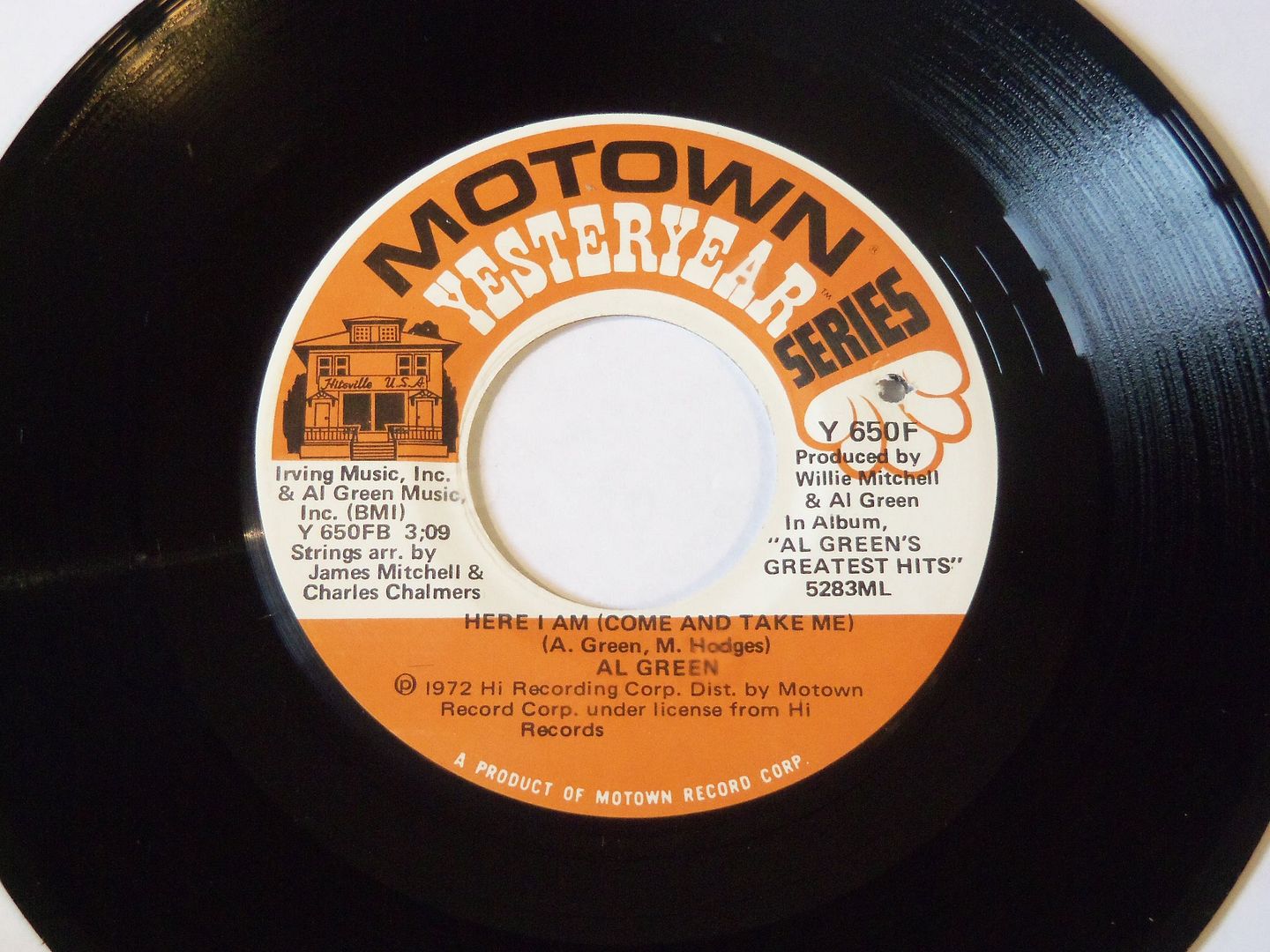 Al Green - Here I Am (come And Take Me / For The Good Times) Record