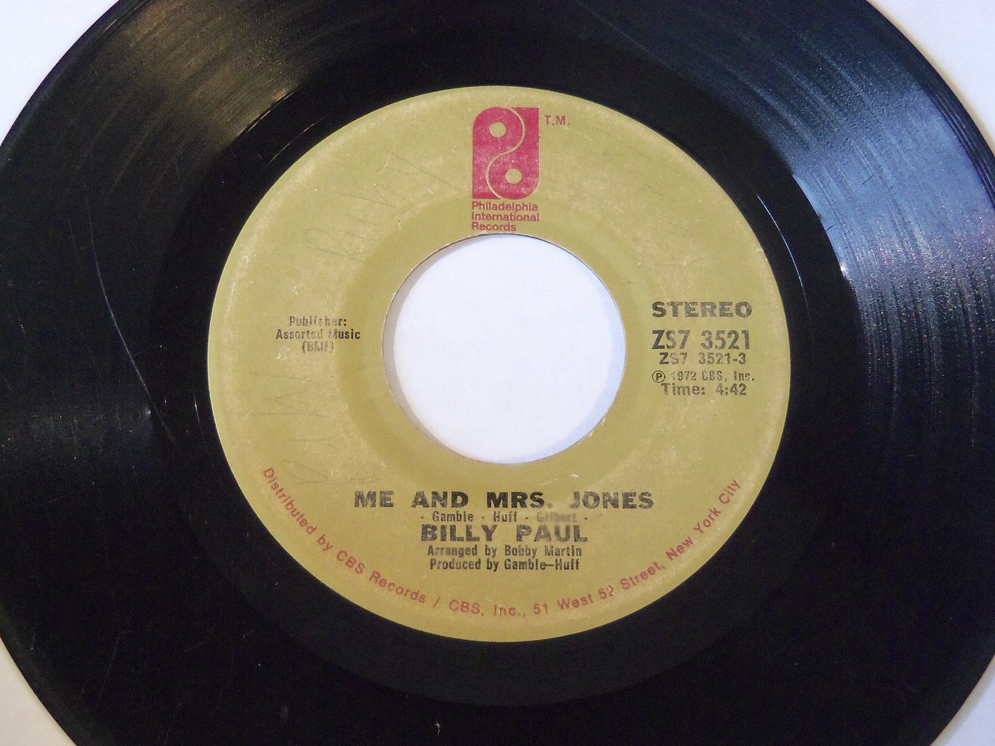 Paul,Billy Me+And+Mrs.+Jones+/+Your+Song 7'':45RPM