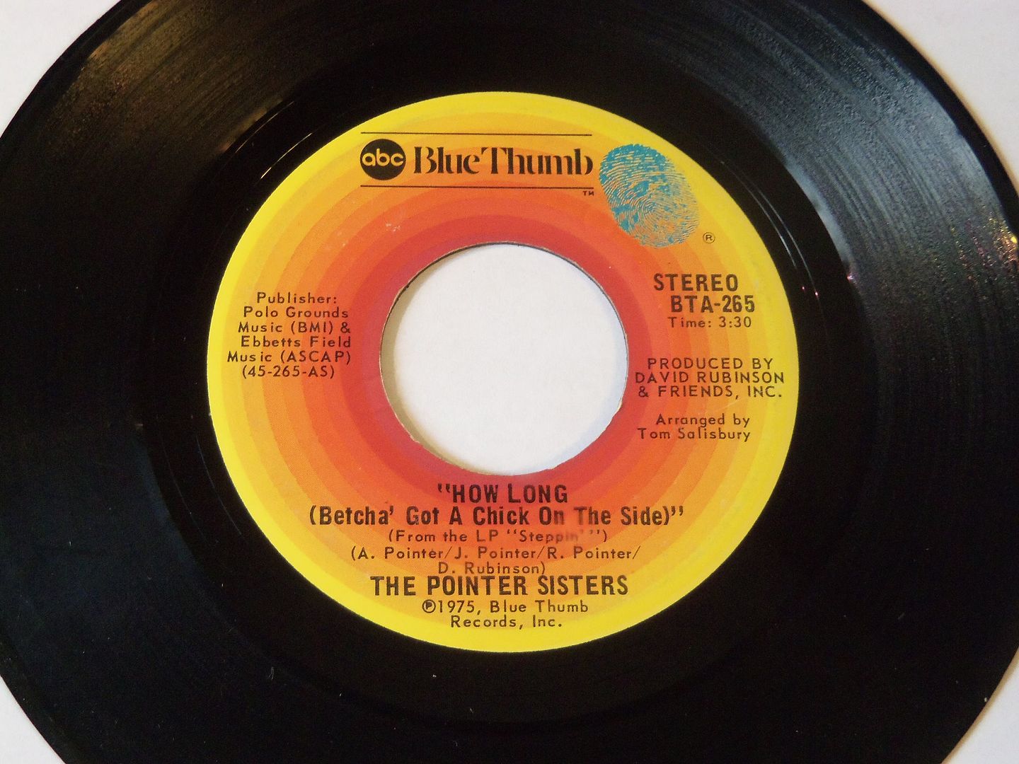 Pointer Sisters - How Long (betcha' Got A Chick On The Side / Easy Days) Single