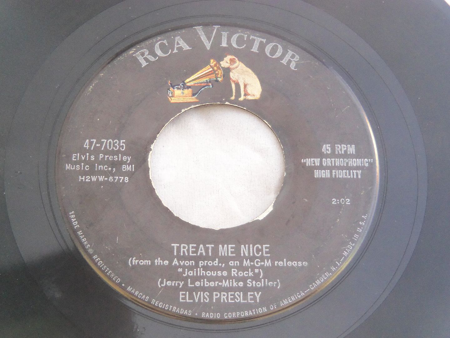 Jailhouse Rock / Treat Me Nice - Elvis Presley