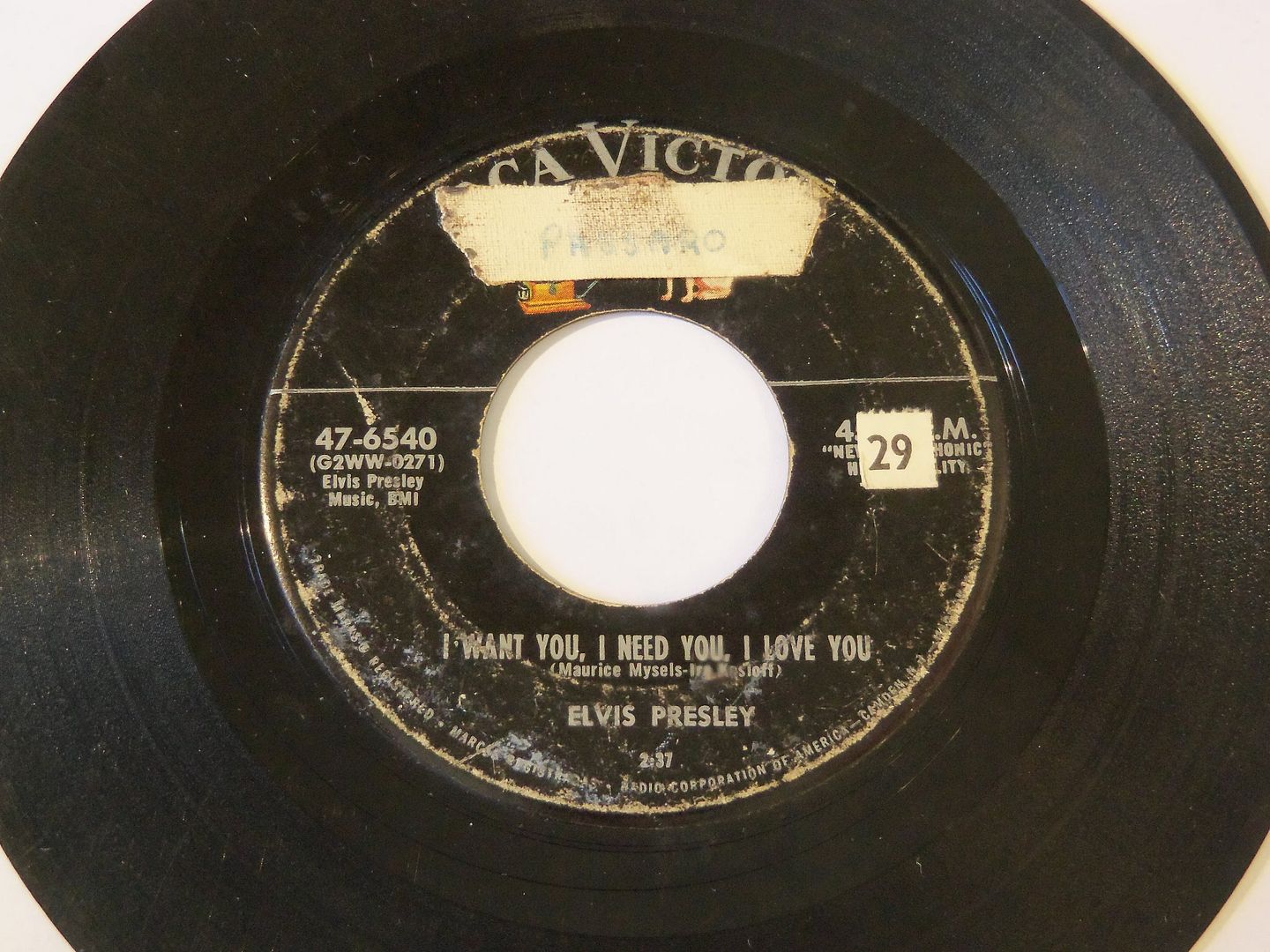 Elvis Presley - I Want You, I Need You, I Love You / My Baby Left Me