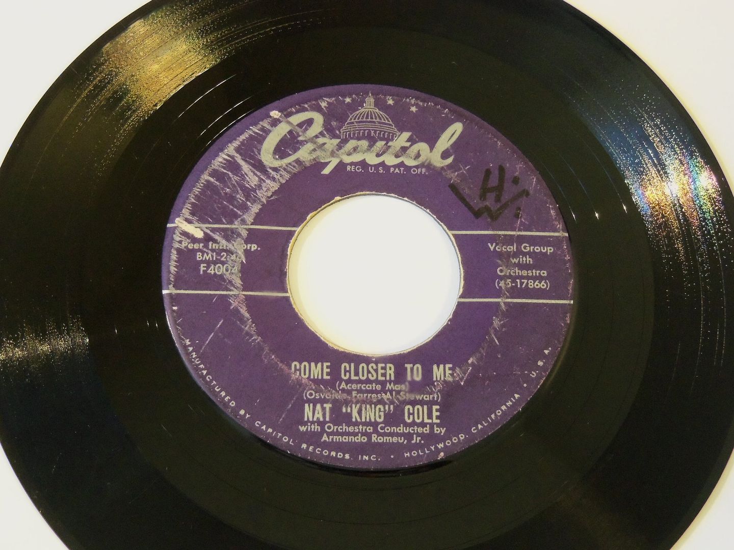 Nat King Cole - Come Closer To Me (acercate Mas / Nothing In The World)