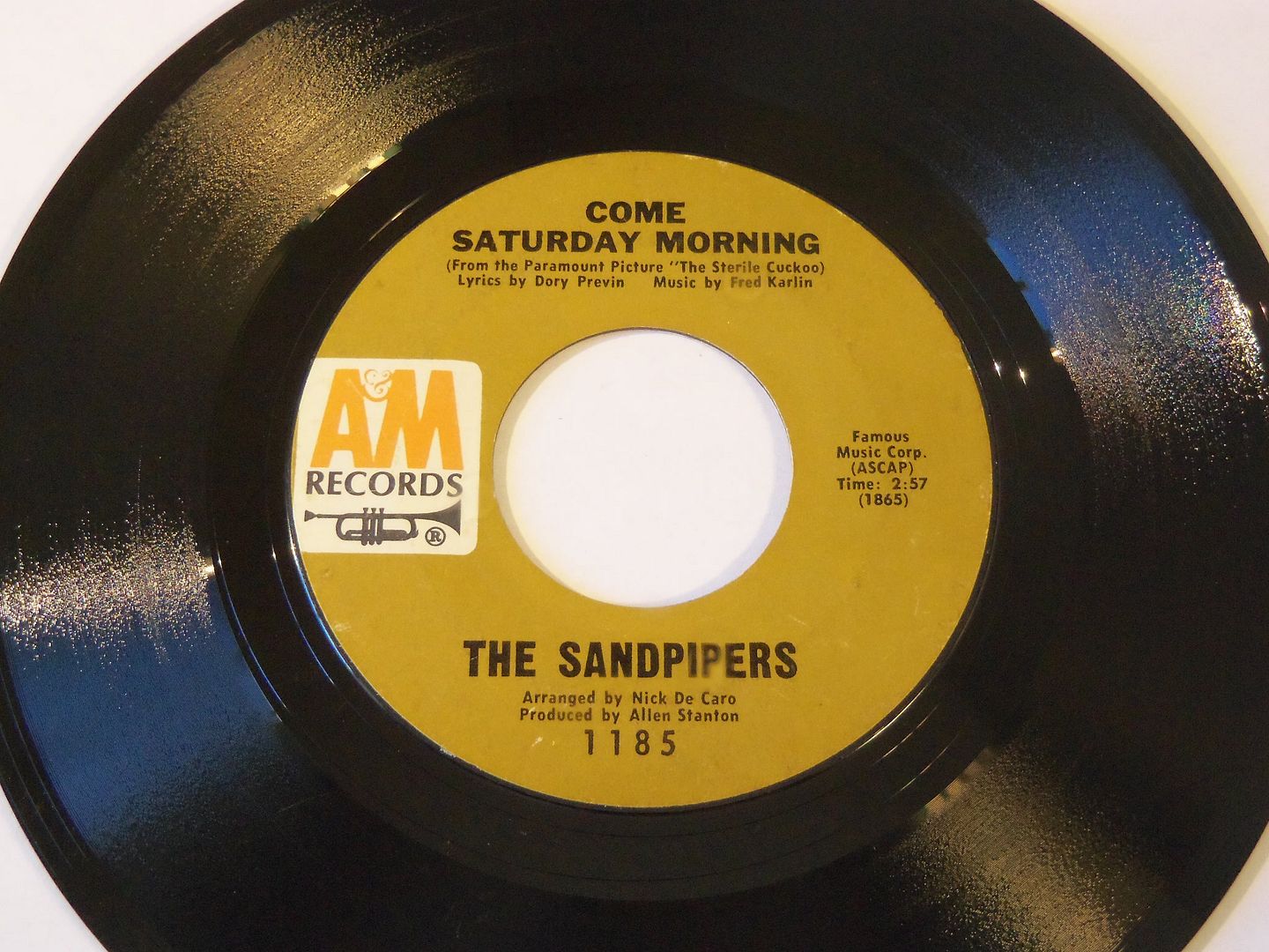 Come Saturday Morning / To Put Up With You - Sandpipers