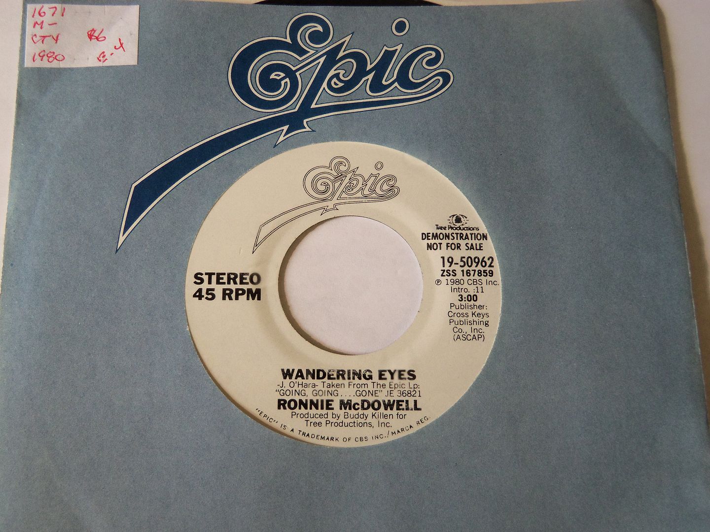 Ronnie McDowell - Wandering Eyes / Same