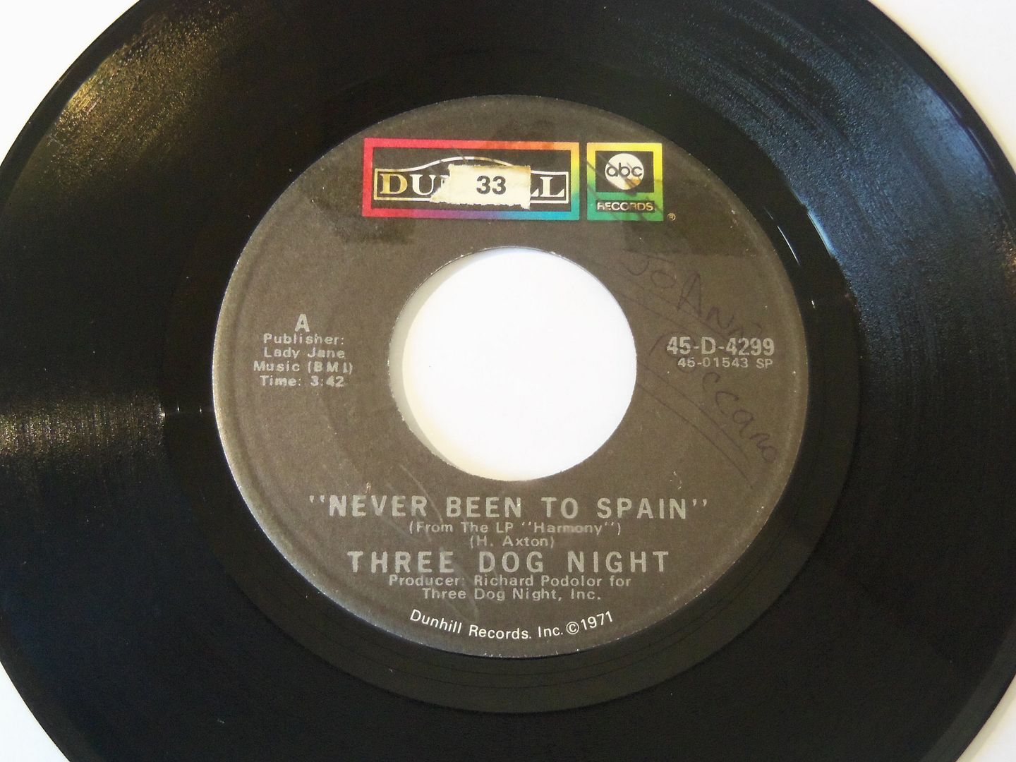 Three Dog Night - Never Been To Spain / Peace Of Mind