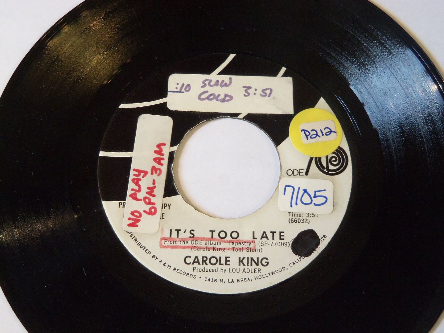 It's Too Late / I Feel The Earth Move - Carole King