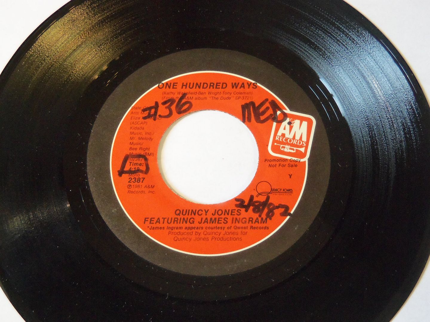 Quincy Jones Featuring James Ingram - One Hundred Ways (mono/stereo)