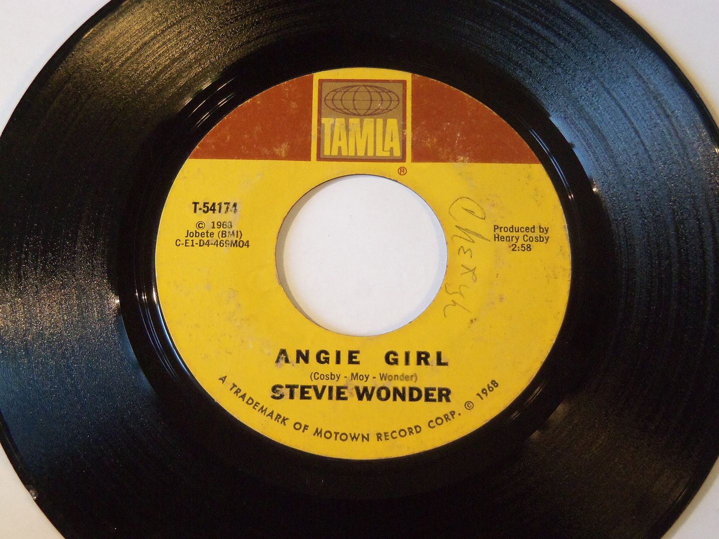 For Once In My Life / Angie Girl - Stevie Wonder