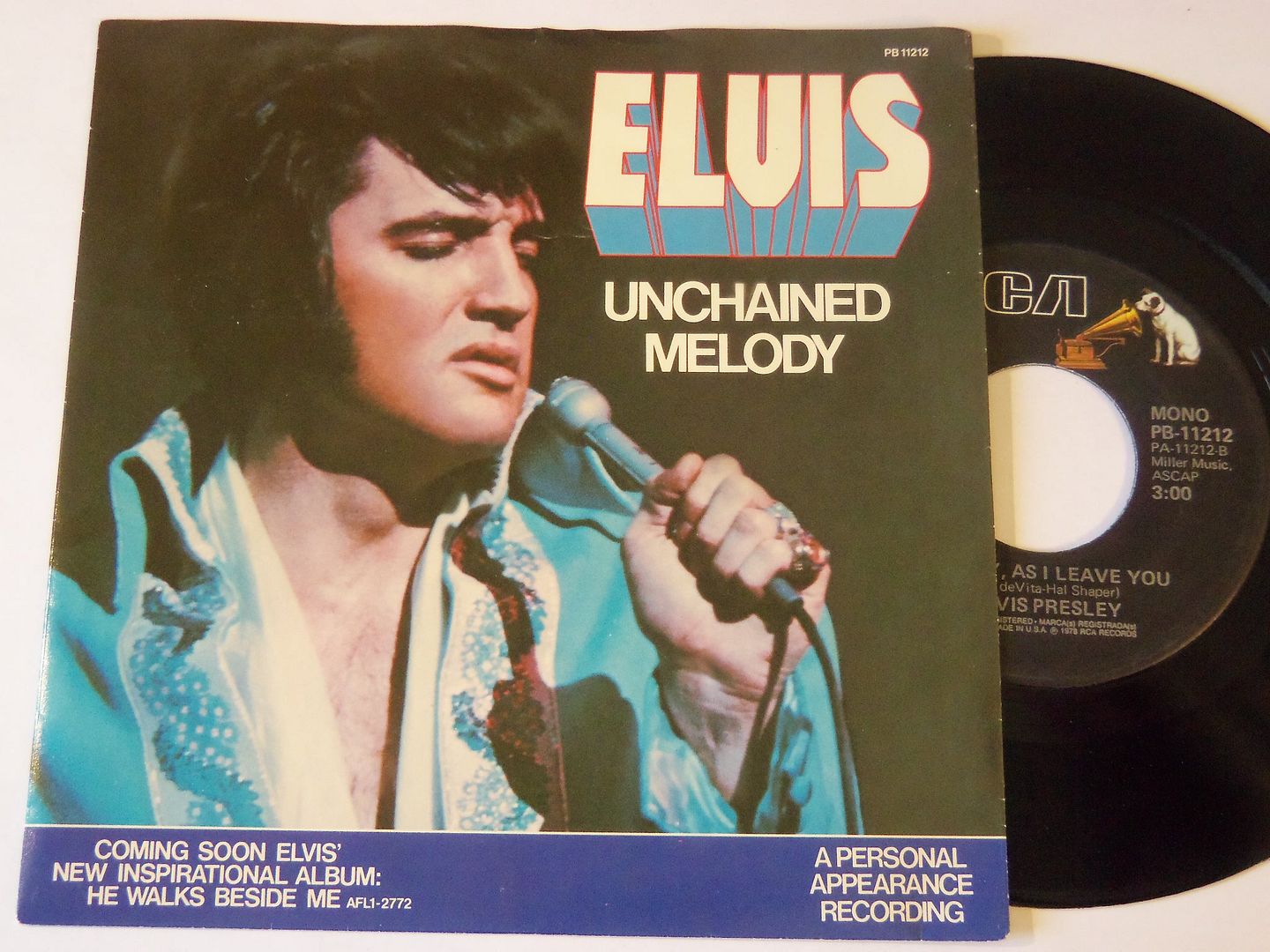 Elvis Presley - Unchained Melody / Softly, As I Leave You Record