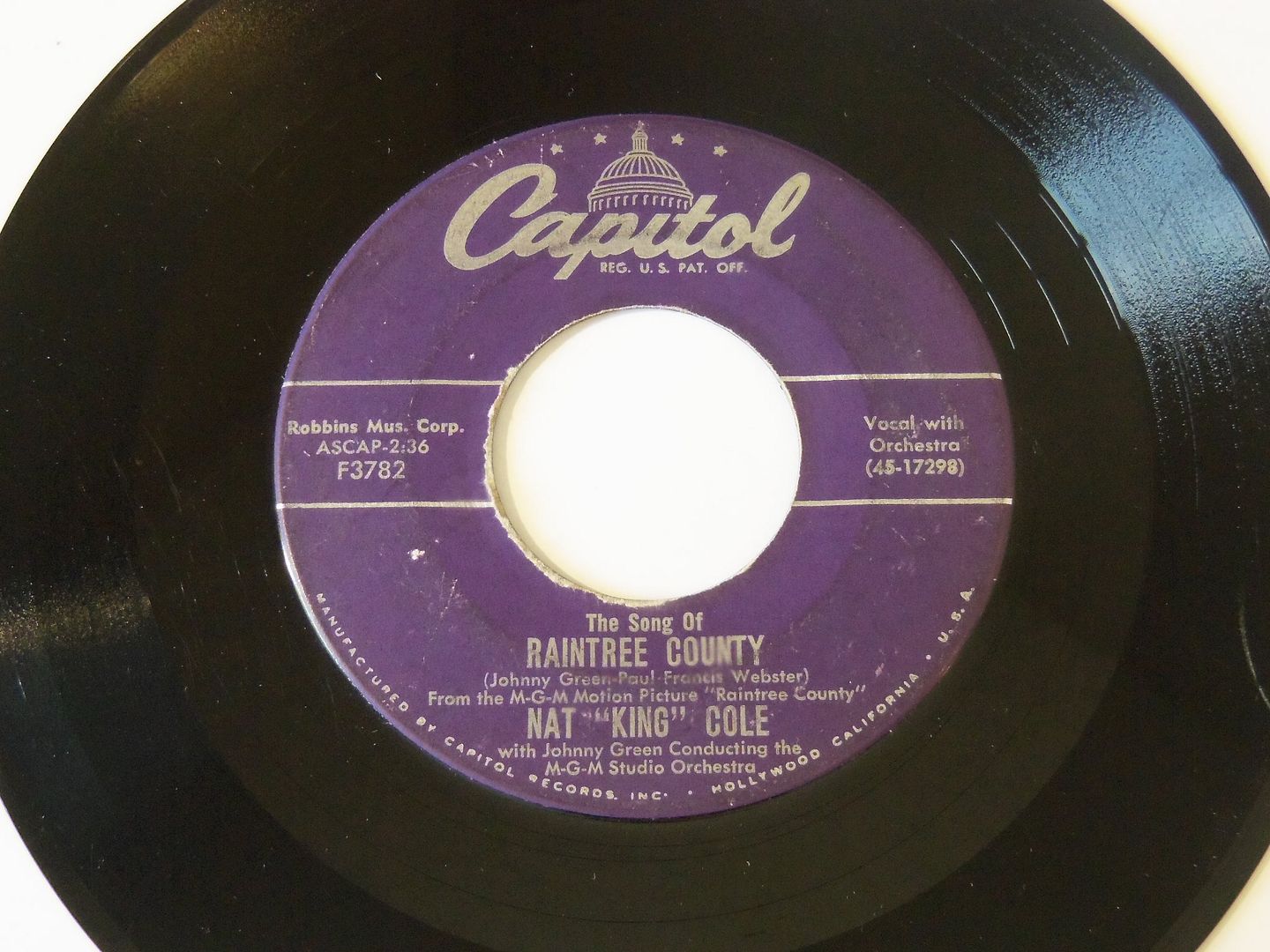 Nat King Cole - With You On My Mind / The Song Of Raintree Country