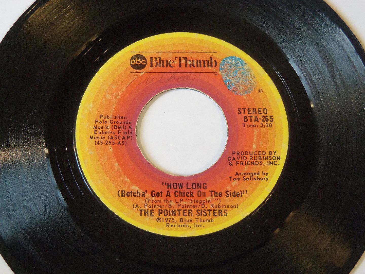 Pointer Sisters - How Long (betcha' Got A Chick On The Side / Easy Days) LP
