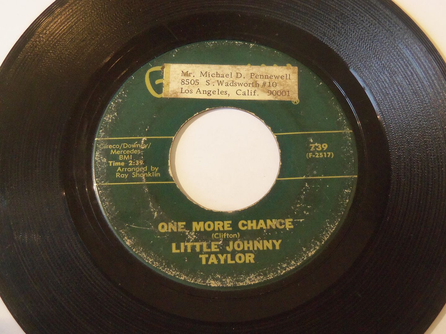 Little Johnny Taylor - One More Chance / Looking At The Future