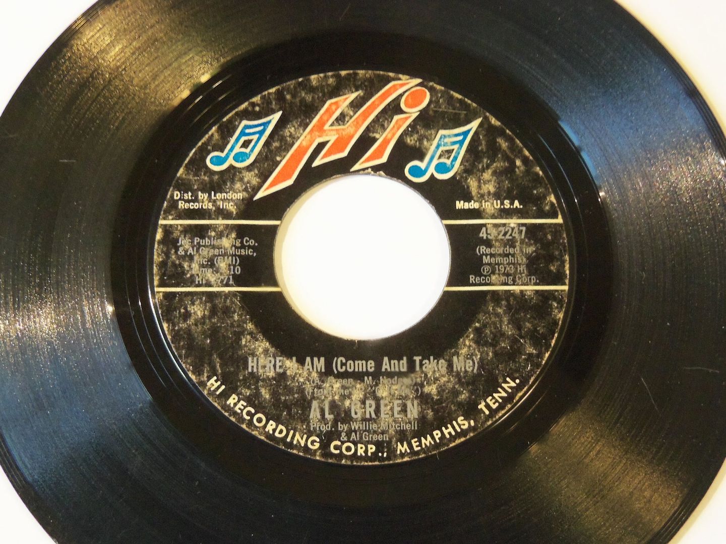 Al Green - Here I Am (come And Take Me / I'm Glad You're Mine)