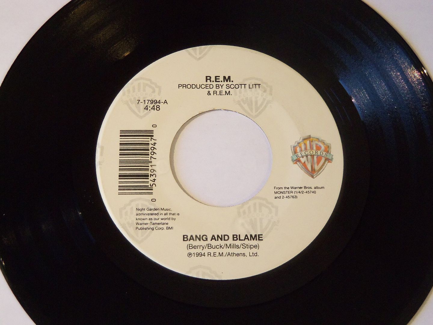 R.E.M. - Bang And Blame / Same (instrumental) Album
