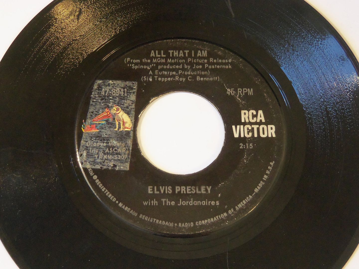 Elvis Presley - Spinout / All That I Am