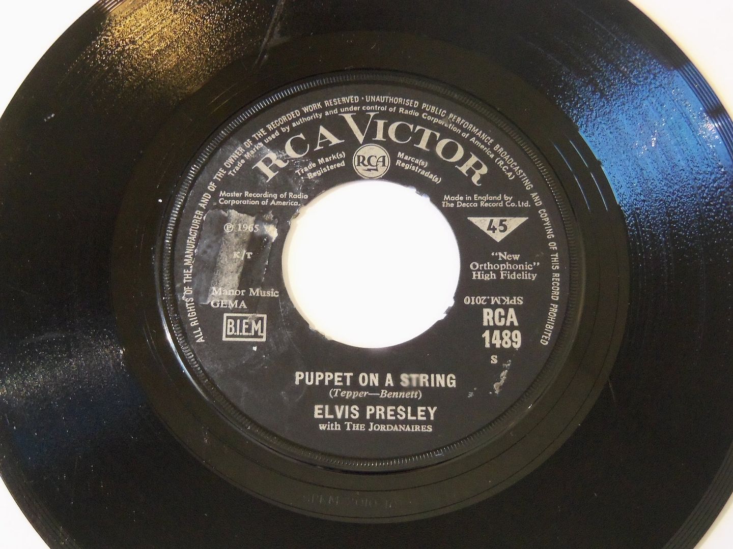 Elvis Presley with The Jordanaires - Tell Me Why / Puppet On A String