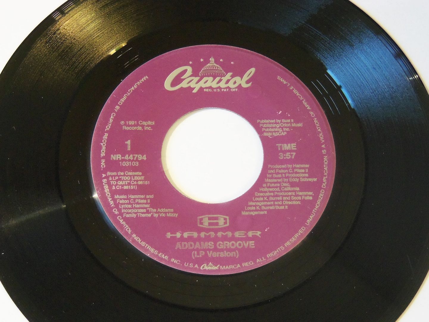 Hammer - Addams Groove (lp Version / Same (instrumental))