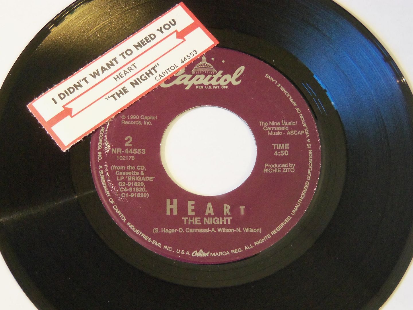 Heart - I Didn't Want To Need You / The Night Album