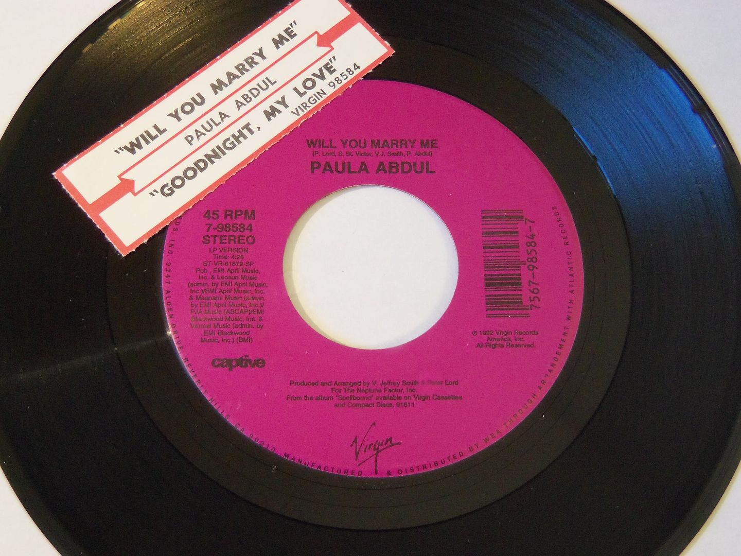 Will You Marry Me / Goodnight, My Love - Paula Abdul