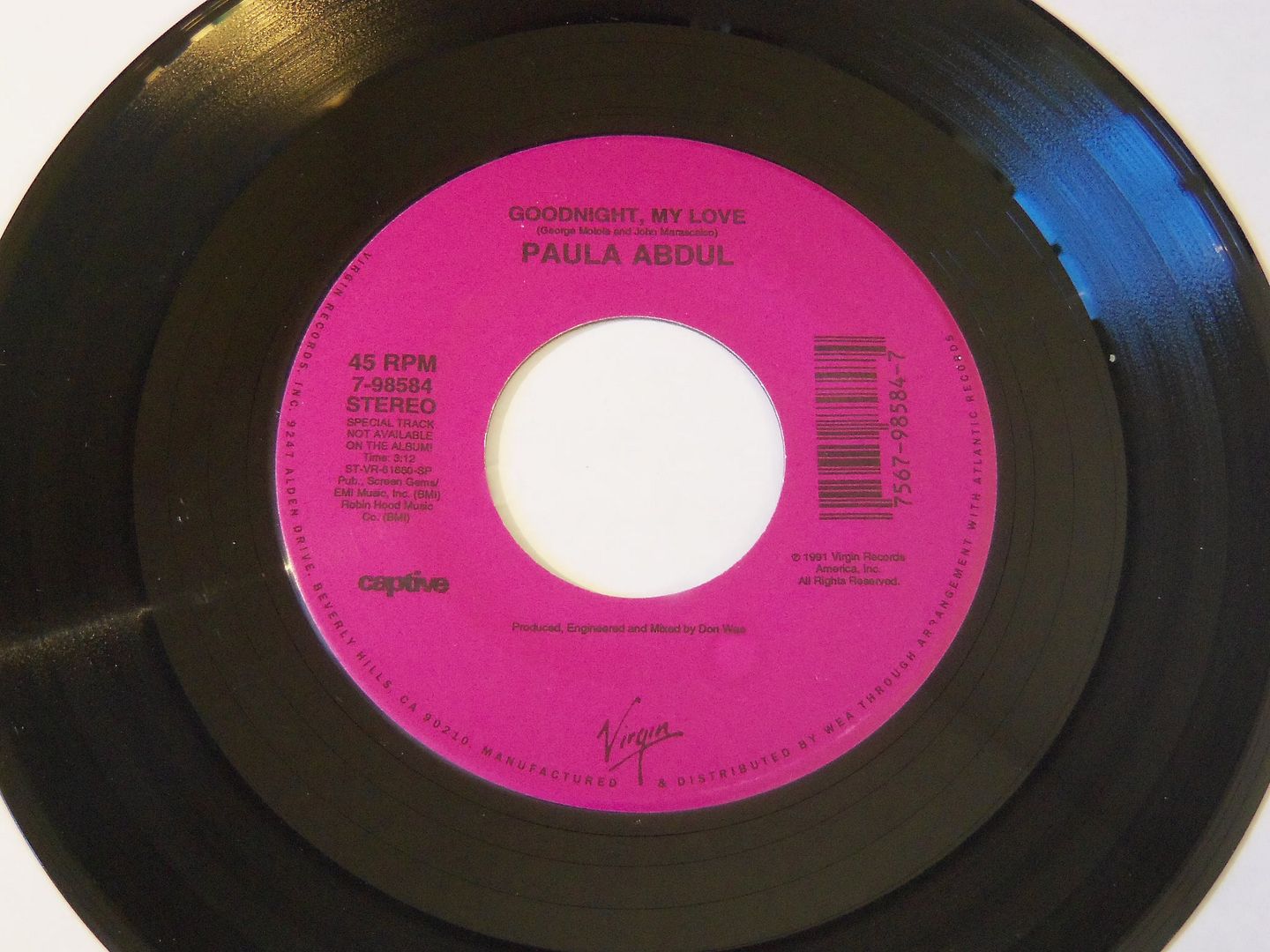 Paula Abdul - Will You Marry Me / Goodnight, My Love Album