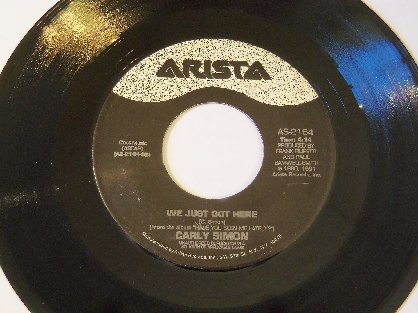 Simon,Carly We Just Got Here / Life Is Eternal 7'':45RPM