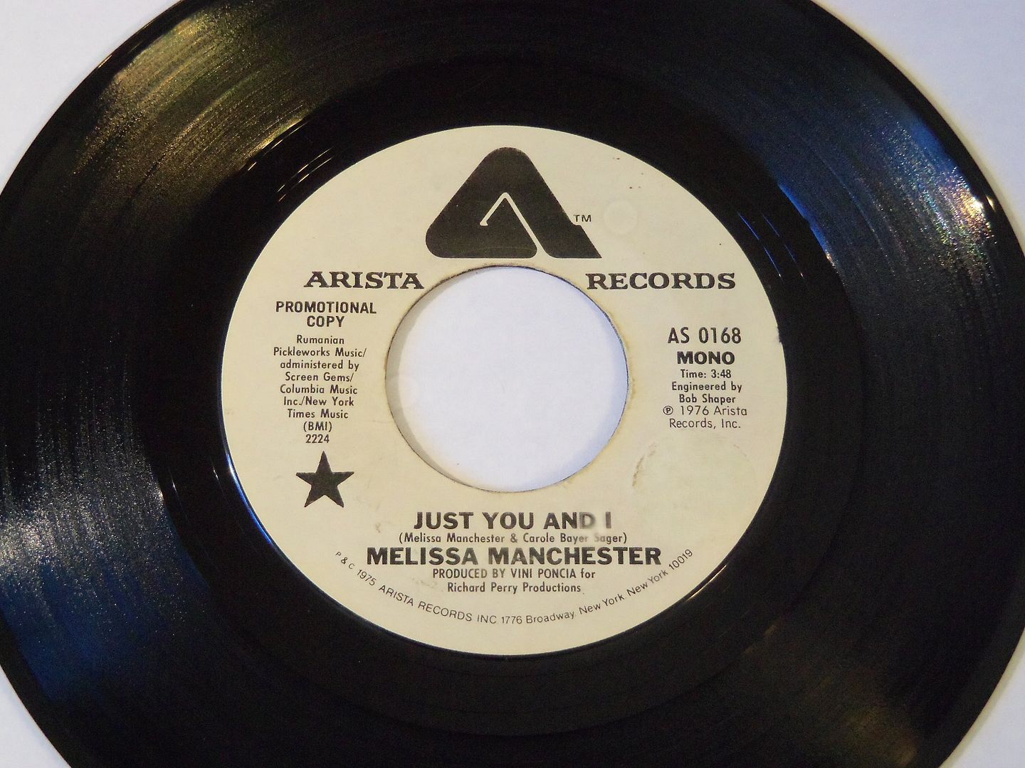Melissa Manchester - Just You And I (mono / Stereo - Promo)