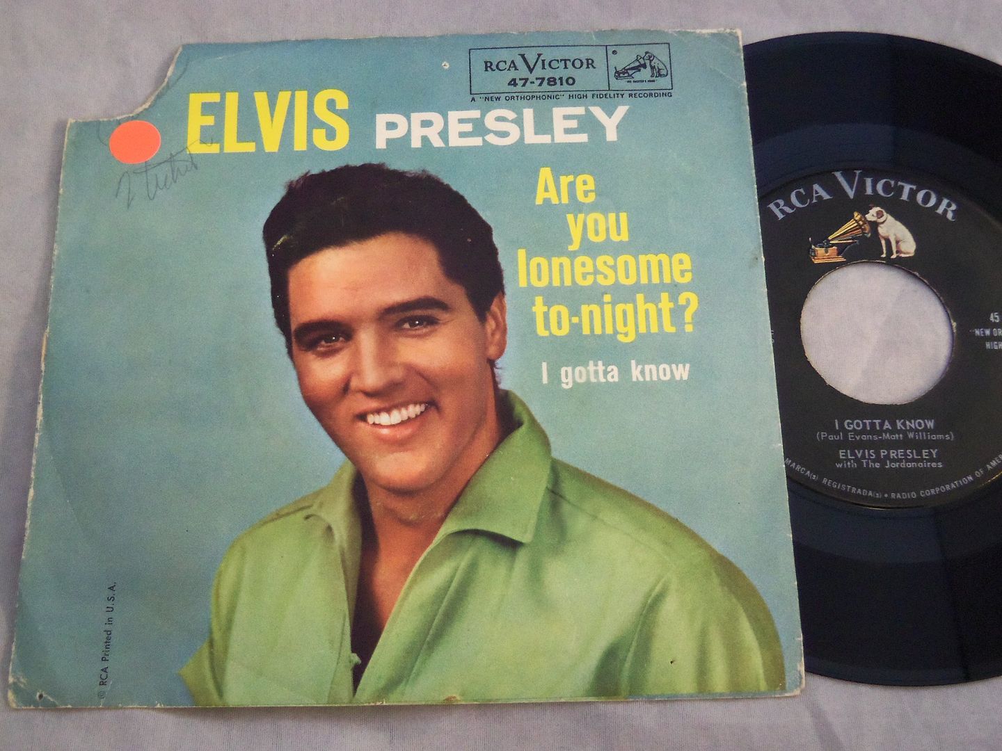Are You Lonesome To-night? / I Gotta Know - Elvis Presley