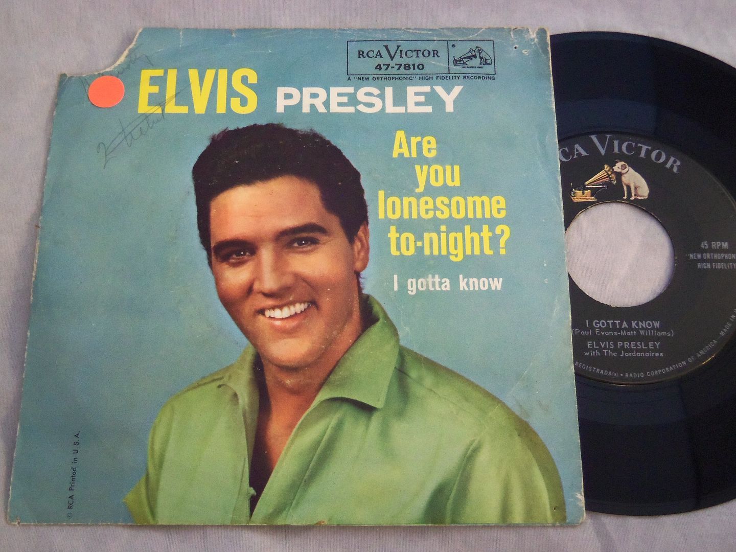 Elvis Presley - Are You Lonesome To-night? / I Gotta Know Album