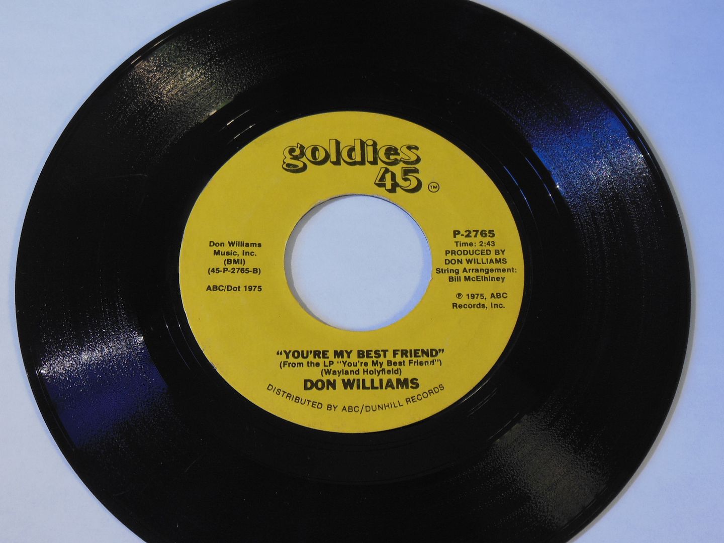 Don Williams - I Wouldn't Want To Live If You Didn't Love Me / You're My Best Friend