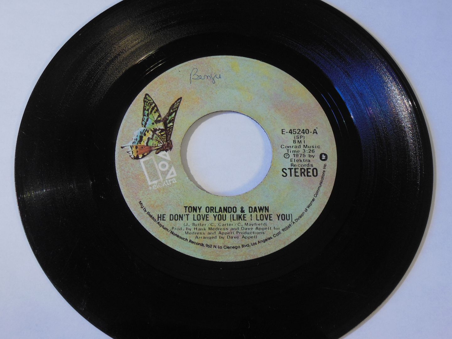 Tony Orlando & Dawn - He Don't Love You (like I Love You) Record