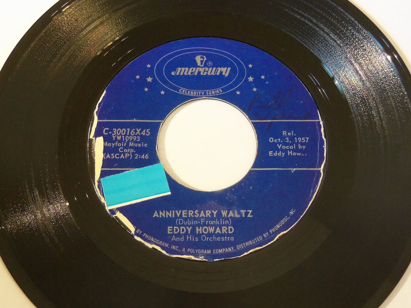 Anniversary Waltz / Happy Birthday - Eddy Howard & His Orchestra