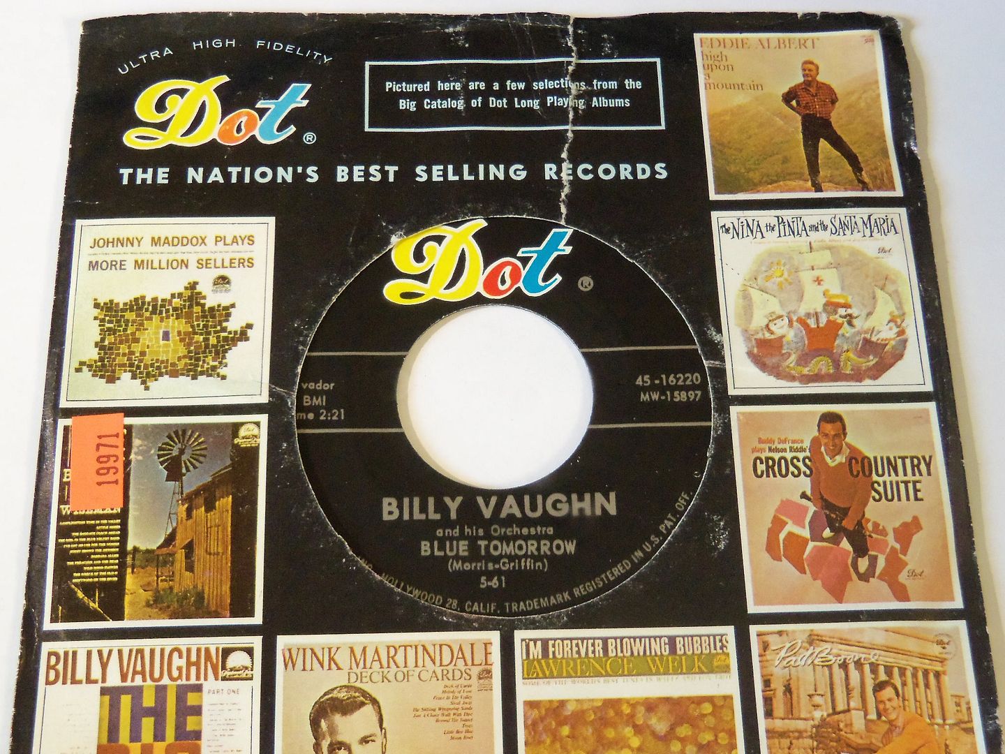 Blue Tomorrow / Red Wing - Billy Vaughn & His Orchestra